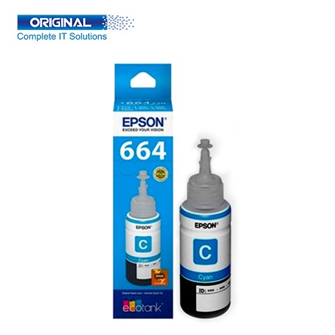 Epson 664 Cyan Original Ink Bottle C13T664200 - OSL