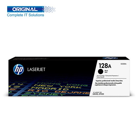 HP 128A Black Original Color LaserJet Toner (CE320A)