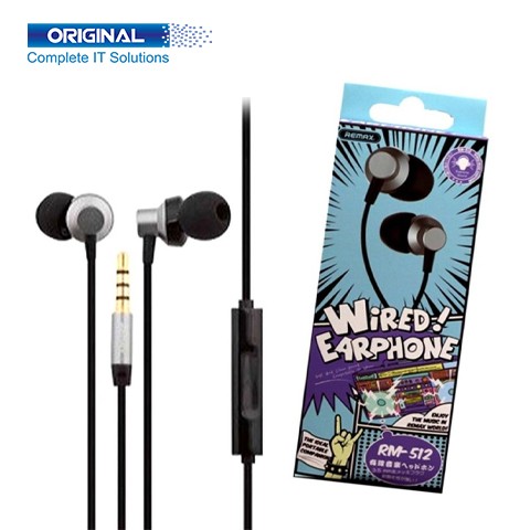 Remax RM-512 In-Ear Wired Black Earphone