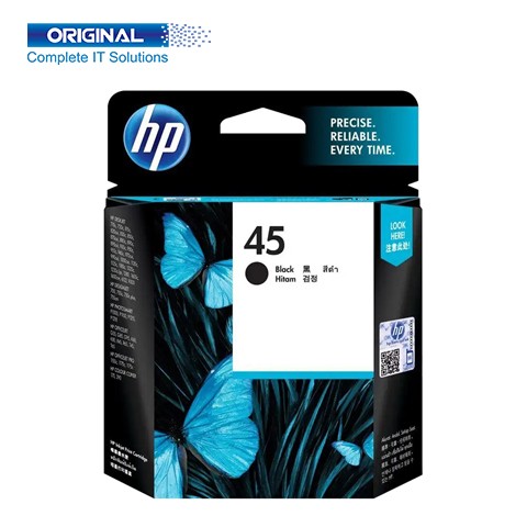 HP 45 Black Original Ink Cartridge (51645AA)