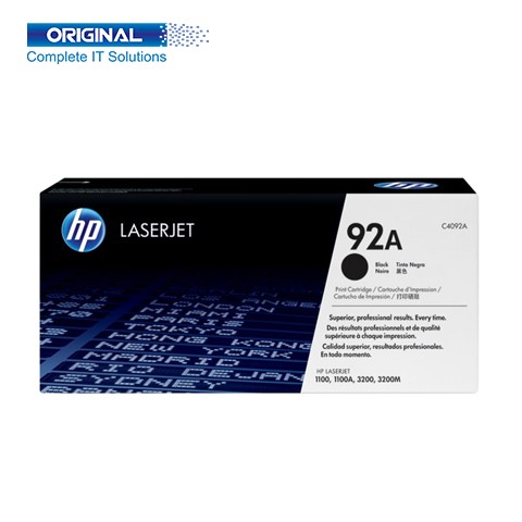 HP 92A Black Original LaserJet Toner (C4092A)