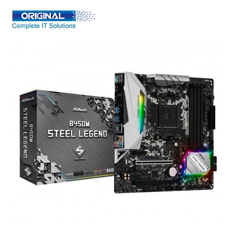 ASRock B450M Steel Legend DDR4 2nd Gen AMD Motherboard