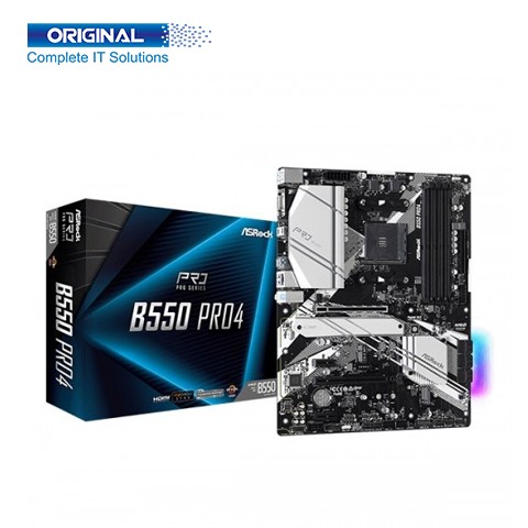 ASRock B550 Pro4 DDR4 3rd Gen AMD AM4 Socket Motherboard