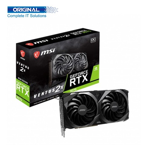 MSI GeForce RTX 3070 VENTUS 2X 8GB OC LHR GDDR6 NVIDIA Graphics Card