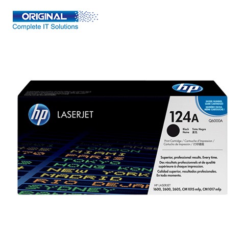 HP 124A Black Original Color LaserJet Toner (Q6000A)