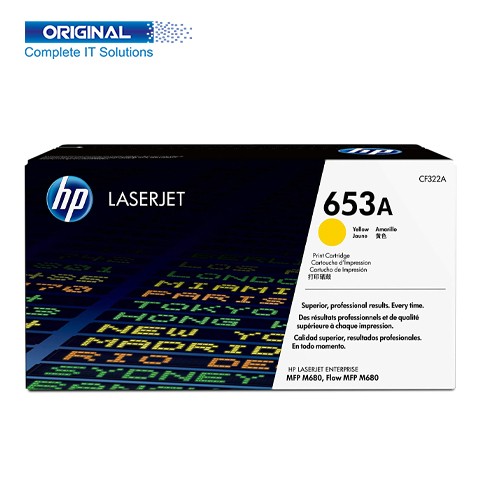 HP 653A Yellow Original LaserJet Toner Cartridge (CF322A)