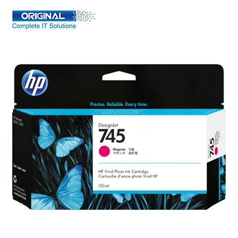 HP 745 130-ml DesignJet Magenta Ink Cartridge F9J95A