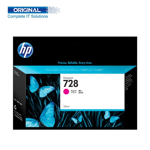 HP 728 130-ml DesignJet Magenta Ink Cartridge F9J66A