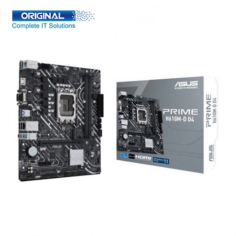 ASUS PRIME H610M-D D4 12th Gen mATX Motherboard