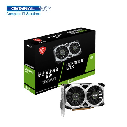 MSI GeForce GTX 1630 VENTUS XS 4GB OC GDDR6 Graphics Card