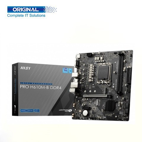 MSI PRO H610M-B DDR4 12th Gen Micro-ATX Motherboard