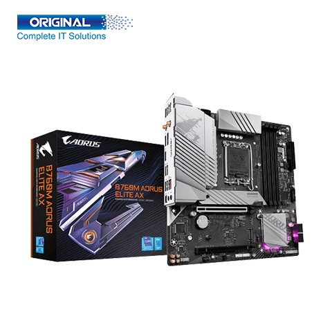 Gigabyte B760M AORUS ELITE AX DDR5 13th and 12th Gen Motherboard