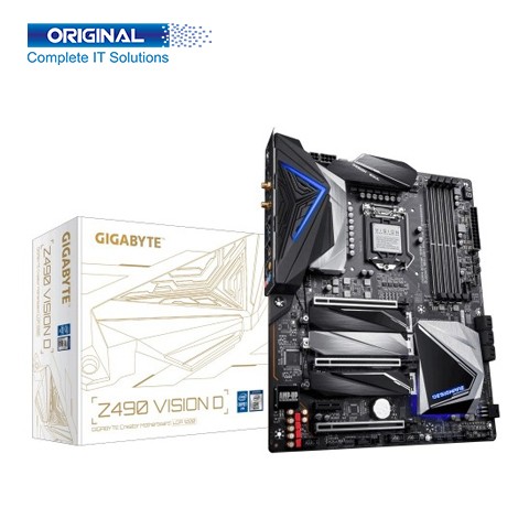 Gigabyte Z490 VISION D Wi-Fi DDR4 10th Gen Intel LGA1200 Socket ATX Motherboard